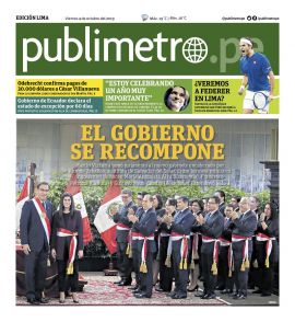 Diario Publimetro en PerúQuiosco